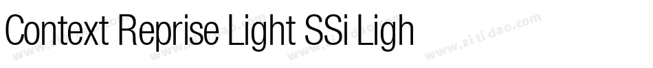 Context Reprise Light SSi Light Italic字体转换